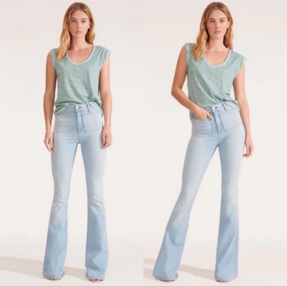 Veronica beard Florence Flare jeans scissor hymn - Picture 2 of 7